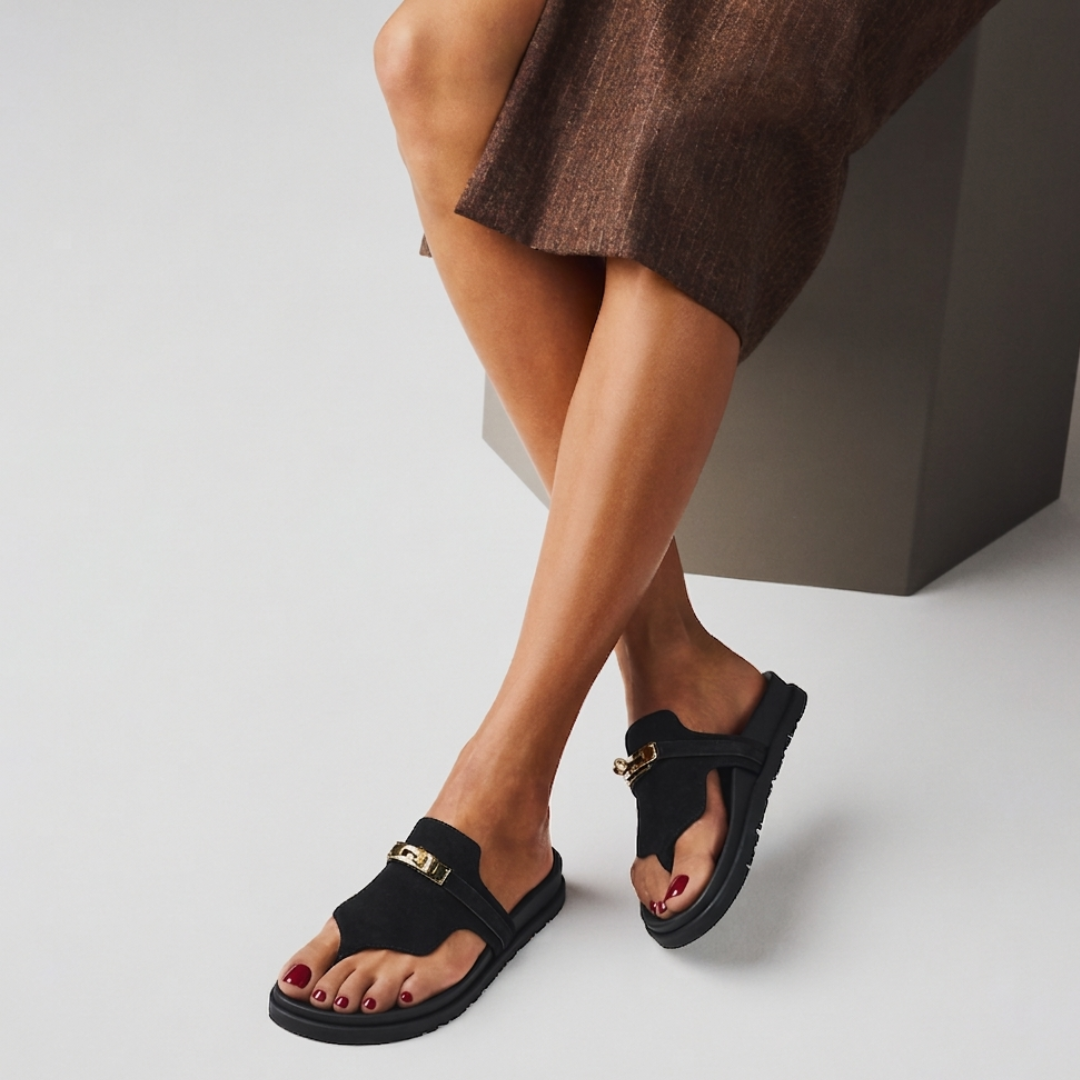 HERMES Empire Sandals Negru